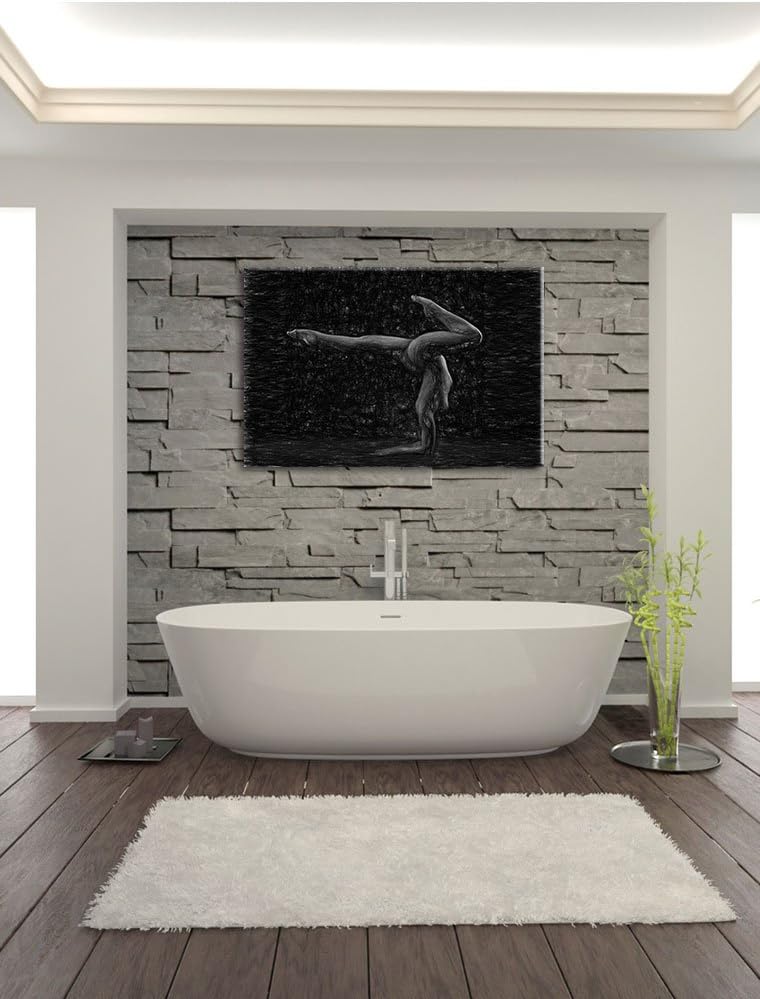 Pixxprint sexy Körper Einer Jungen Frau als Leinwandbild/Grösse: 100x70 cm/Wandbild/Kunstdruck/ferti