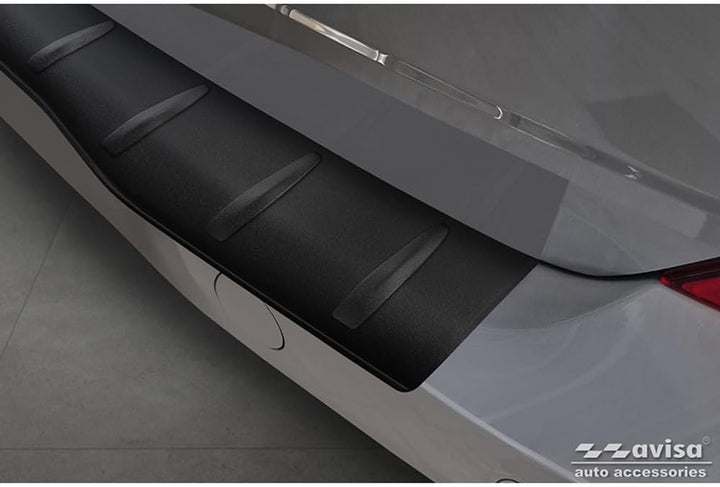 Avisa Matt-Schwarz Edelstahl Heckstossstangenschutz kompatibel mit Ford Transit Custom & Tourneo Cus