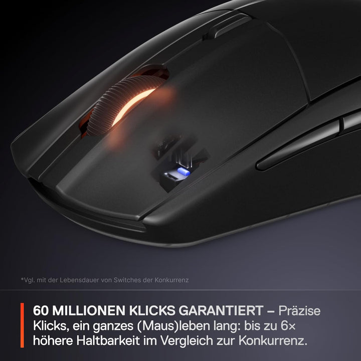 SteelSeries Rival 3 Wireless Gen 2 Gaming Maus – 2,4GHz und Bluetooth – 18.000DPI TrueMove Air-Optik