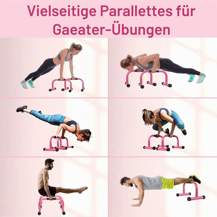 AmazeFan Parallettes, Handstand Barrenm, Grosser Push Up Bar &amp; &amp; Dip Barren, Rutschfeste Liegestützg