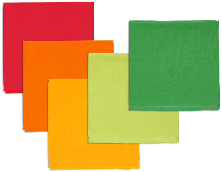Bio Jahreszeiten Spieltücher 100% Bio-Baumwolle (kbA) GOTS zertifiziert, Frühling, 115 x 105 cm, 5er