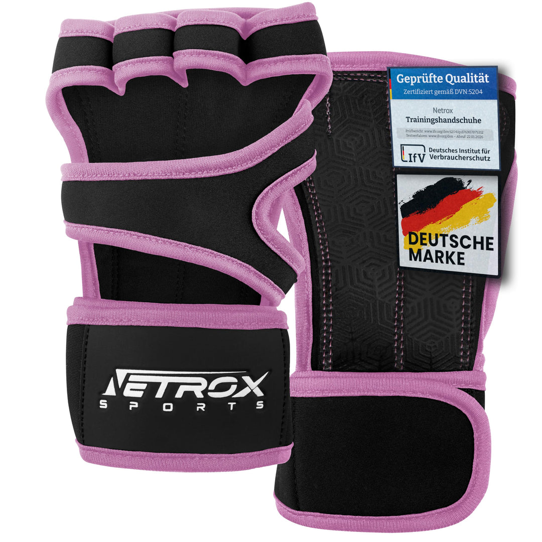 NetroxSports® – Trainingshandschuhe mit Handgelenkstütze für Bodybuilding, Gewichtheben, Krafttraini