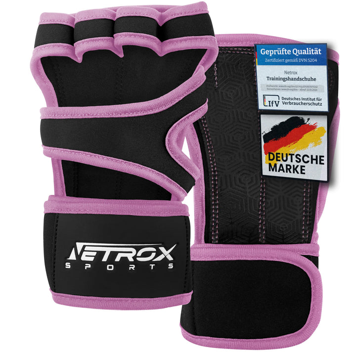 NetroxSports® – Trainingshandschuhe mit Handgelenkstütze für Bodybuilding, Gewichtheben, Krafttraini