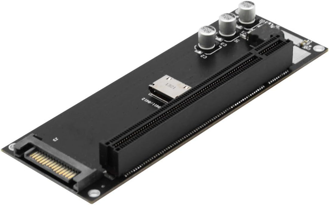 Oculink SFF-8611/8612 auf PCI-E 4.0 x16 Erweiterungskarte mit SATA-Stromanschluss für Externe Grafik