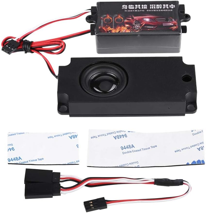 RC Auto Motor Sound Simulator, RC Car Engine Sound Simulierter mit 1 Lautsprecher für 1/10 Fahrzeugm