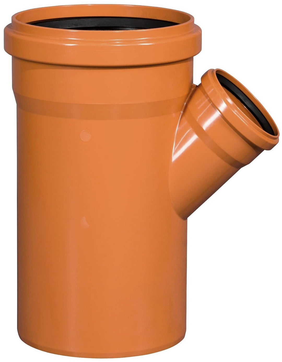 KG-Abzweig 45° DN 315/160 PVC-U Kanalsystem Orangebraun RAL 8023, DN 315/160