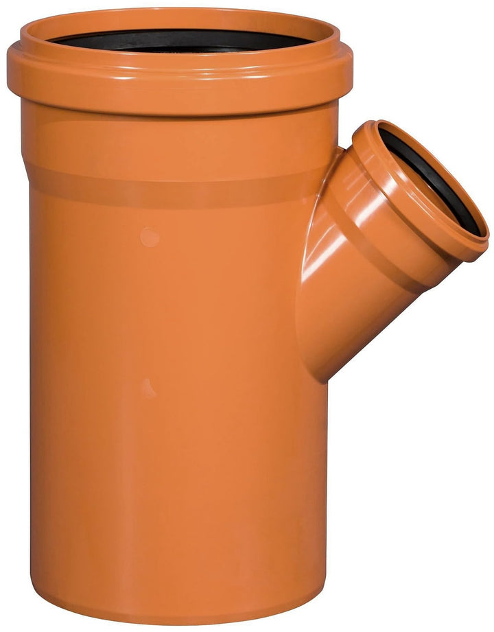 KG-Abzweig 45° DN 315/160 PVC-U Kanalsystem Orangebraun RAL 8023, DN 315/160