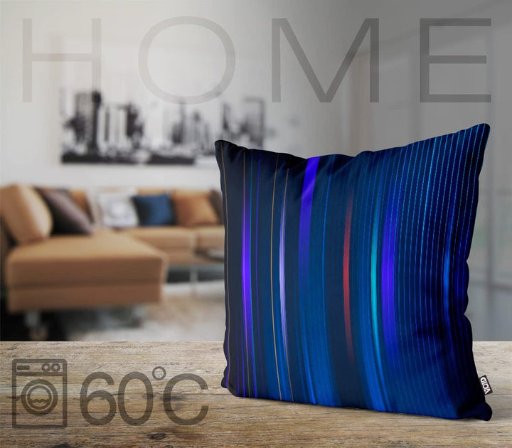VOID Blue Lines Kissenbezug Kissenhülle Sofakissen Kissen Deko Outdoor-Kissen Dekokissen, Kissen Grö
