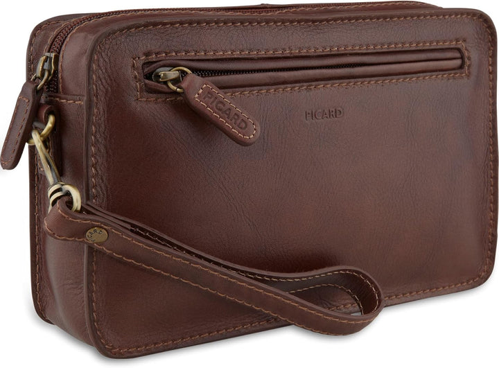 Picard Herren Handgelenktasche TOSCANA aus Rindsleder OneSize | mit Reissverschluss | Handgelenktasc