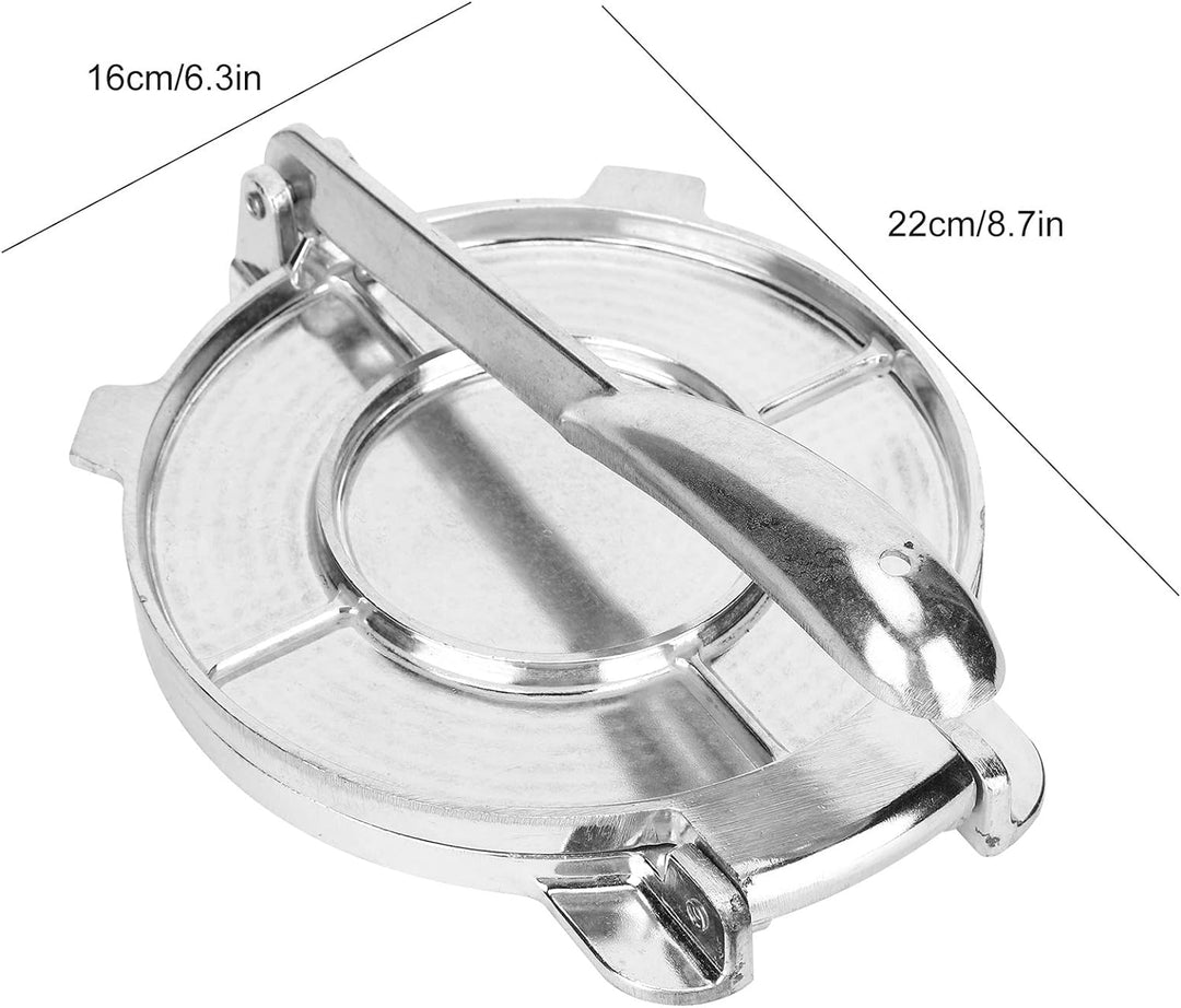 Tortilla-Presse aus Aluminiumlegierung, faltbares Teiggebäck-Presswerkzeug, vorgewürzter Tortilla-Ma