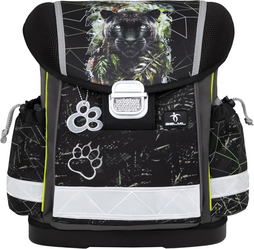 Belmil Classy Schulranzen Set 4 - teilig (403-13/AG/S) Black Panther, Black Panther