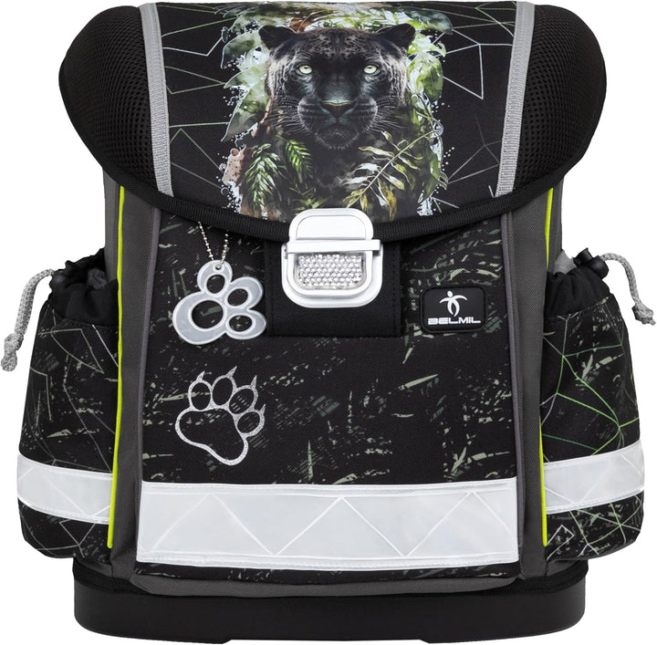 Belmil Classy Schulranzen Set 4 - teilig (403-13/AG/S) Black Panther, Black Panther
