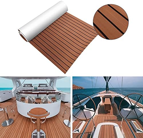 Bootsbodenmatte, Eva Teak Decking Pad, rutschfeste Eva Teak Decking Sheet Bootsboden Passend für Yac