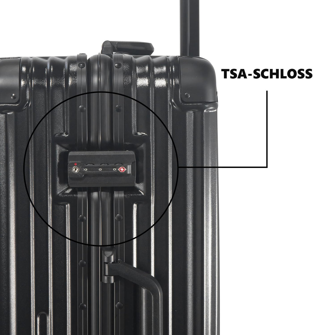 FusionShell mit Aluminiumrahmen Hartschalen-Kofferset 3-teilig, 57 68 77 cm (43L 65L 110L), Rahmenve