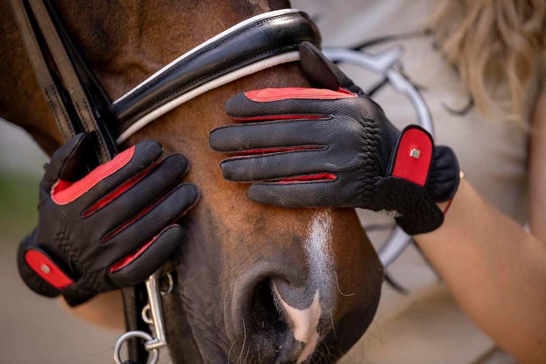 Roeckl Sports Reithandschuh Malta, Turnier Sommer Handschuh, 5 Farben, Grösse 6-10.5 7 Lorbeerblatt,