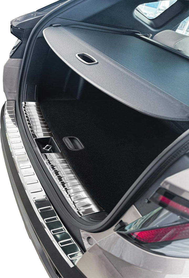 RECAMBO Ladekantenschutz Edelstahl Chrom Look - kompatibel für Hyundai Tucson | Typ NX4 | BJ ab 2020