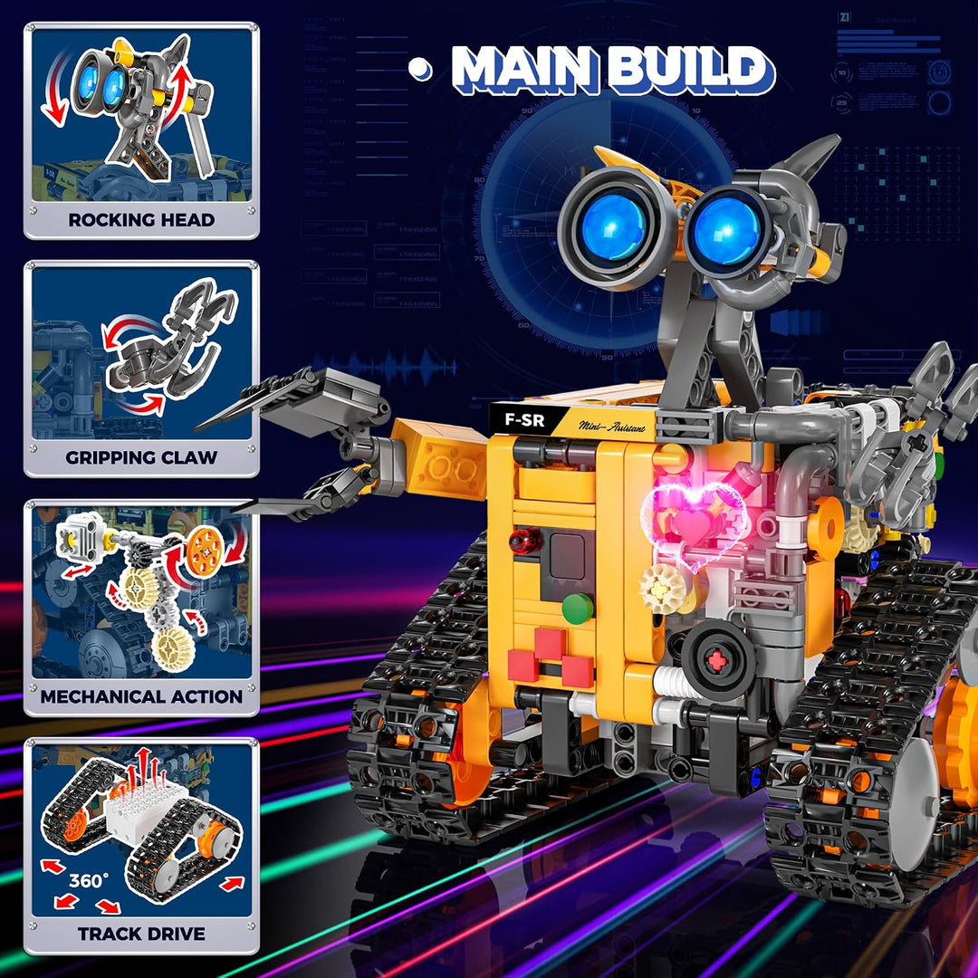 4-In-1 Technic Roboter Bauspielzeug Für Kinder, MINT Roboter Spielzeug | 588 PCS, App &amp; Fernbedienun