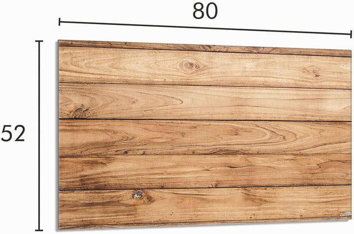 Herdabdeckplatte 80x52 cm 1-teilig Ceranfeldabdeckung Induktion Herdschutz Spritzschutz Glasplatte D