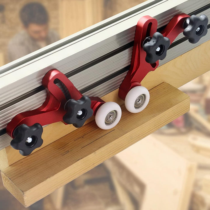 2 x Feder-Lock-Bretter,CEIEVER Federbrett verstellbare Holzbearbeitungswerkzeuge mit 4 Schiebern Uni