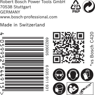 Bosch Accessories Bosch Professional 25x Schleifpapier Expert C470 mit 19 Löchern (für Hartholz, Far