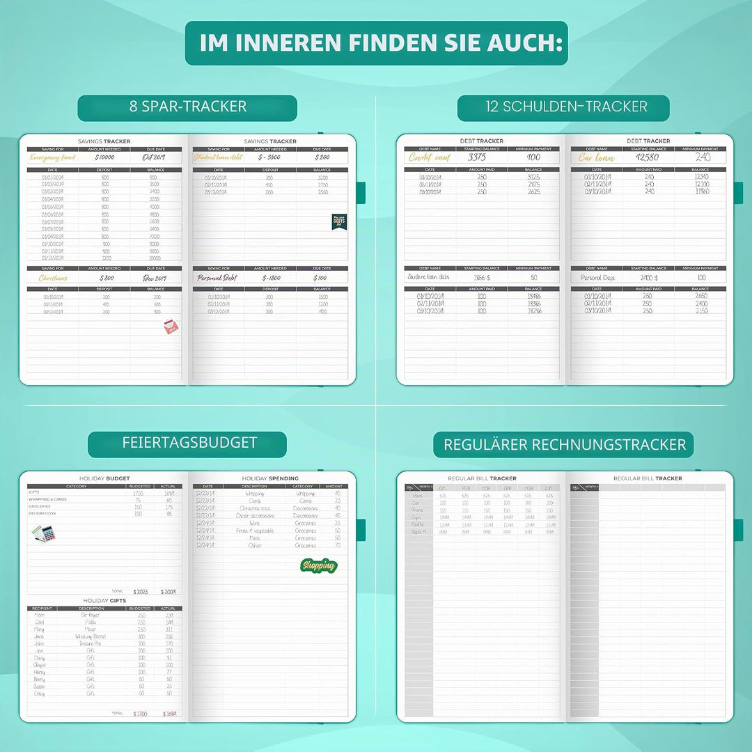 Clever Fox Budget Planer - Ausgaben Tracker Botizbuch. Monatliches Budgetierungsjournal, Finanzplane