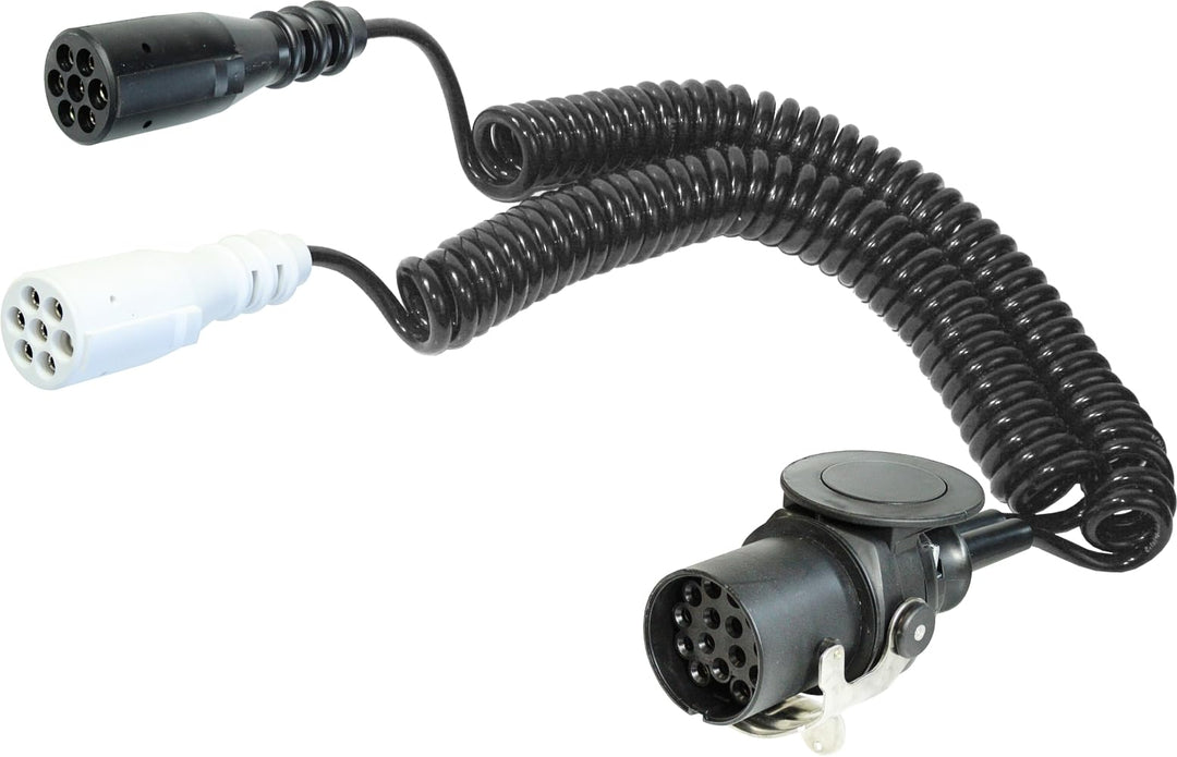 meinAnhängerersatzteil Telekabel Elektrowendel Spiralkabel LKW Kabel 24V 15 pol ISO 12098-2X 7pol.