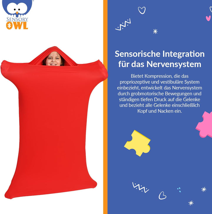 Ganzkörpersocke Sensorisch Kinder und Erwachsene Ganzkörperwickel Stressabbau Autismus ADHD Hilfsmit
