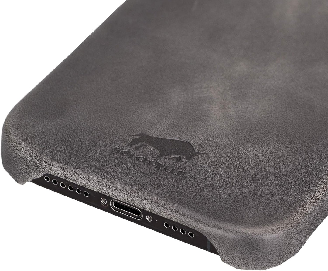 Solo Pelle Lederhülle für das iPhone 12 Pro Max in 6.7 Zoll Princeton Case Leder Hülle Ledertasche B