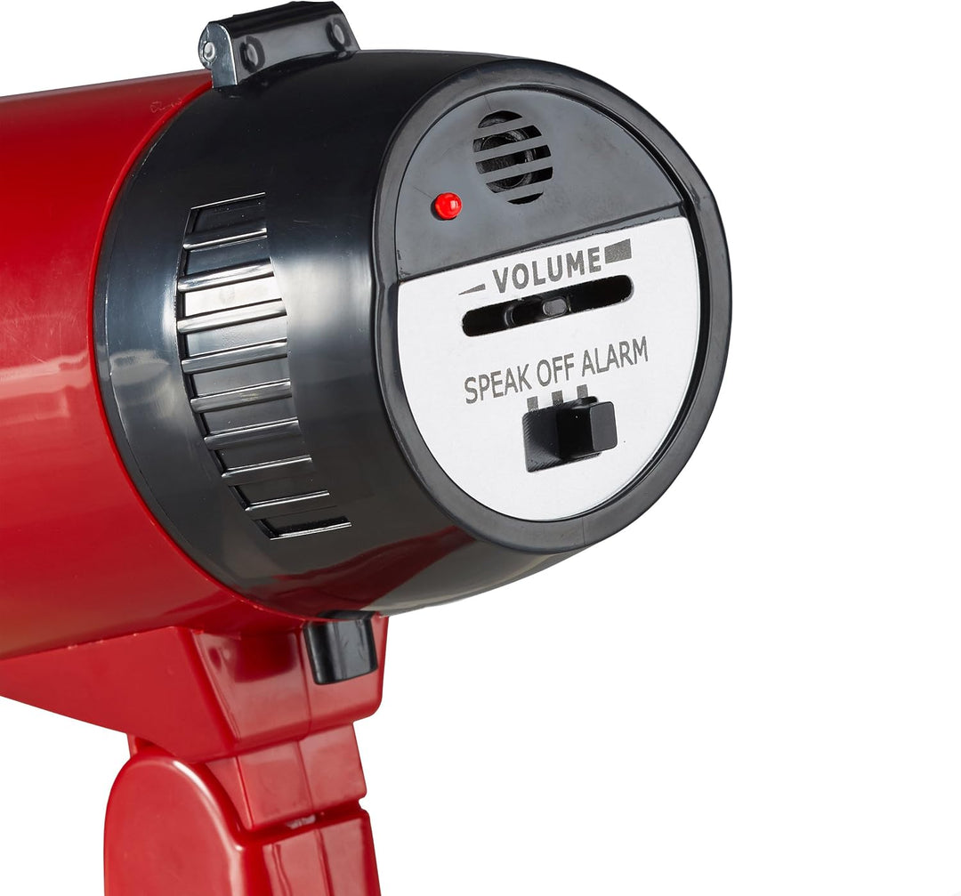 Relaxdays Megafon Stadion, Bullhorn mit klappbarem Griff und Schlaufe, lustiger Ole Sound, Megaphon