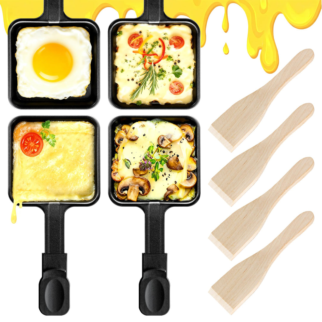 Antihaftbeschichtete Extra Lang Mini-Grill-Käsepfanne Schmelzzubehör für Raclettes Ersatzbleche Racl