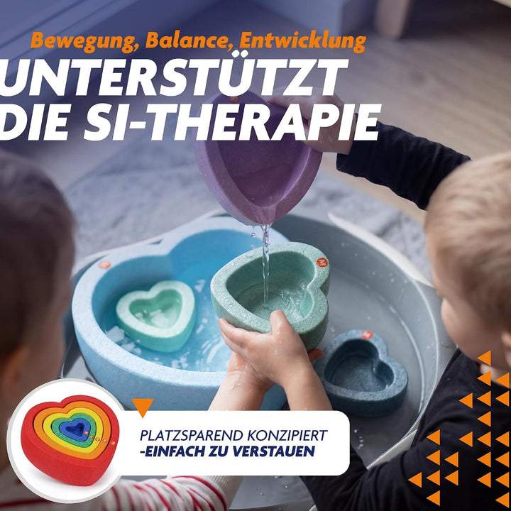 Rocks, Sensorische Balanciersteine für Kinder – 5er Set – Belastbar, Fördert Gleichgewicht, Motorik