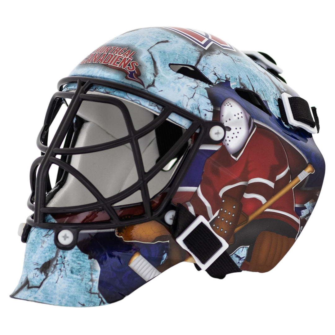 Franklin Sports NHL Team Logo Mini Hockey Goalie Mask with Case - Collectible Goalie Mask with Offic