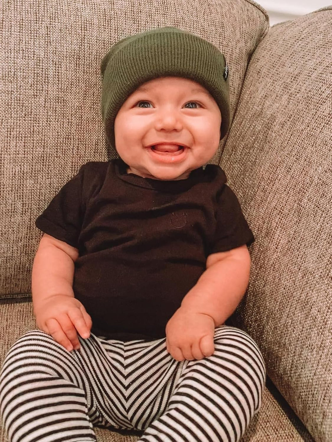 FURTALK Unisex Baby Kleinkind Kinder Beanie Winter Strickmütze für Jungen und Mädchen Grün 1-3 Jahre
