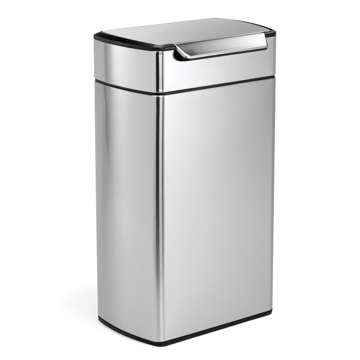 simplehuman CW2014 40 Liter, rechteckiger touch-bar Abfalleimer, Mülleimer Küche, gebürsteter Stahl,