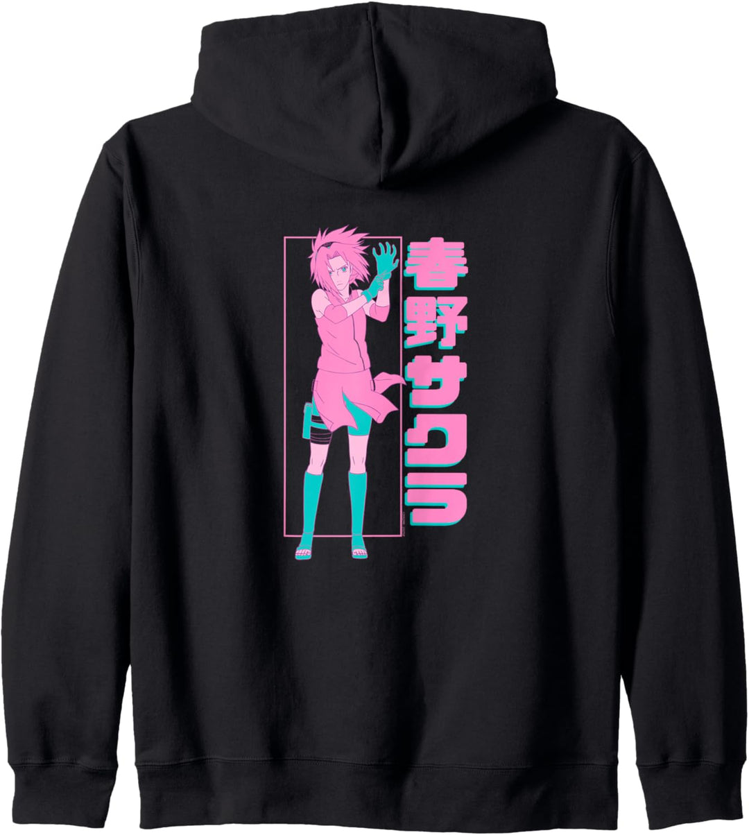 Naruto Shippuden Pink und Blaugrün Sakura Kapuzenjacke