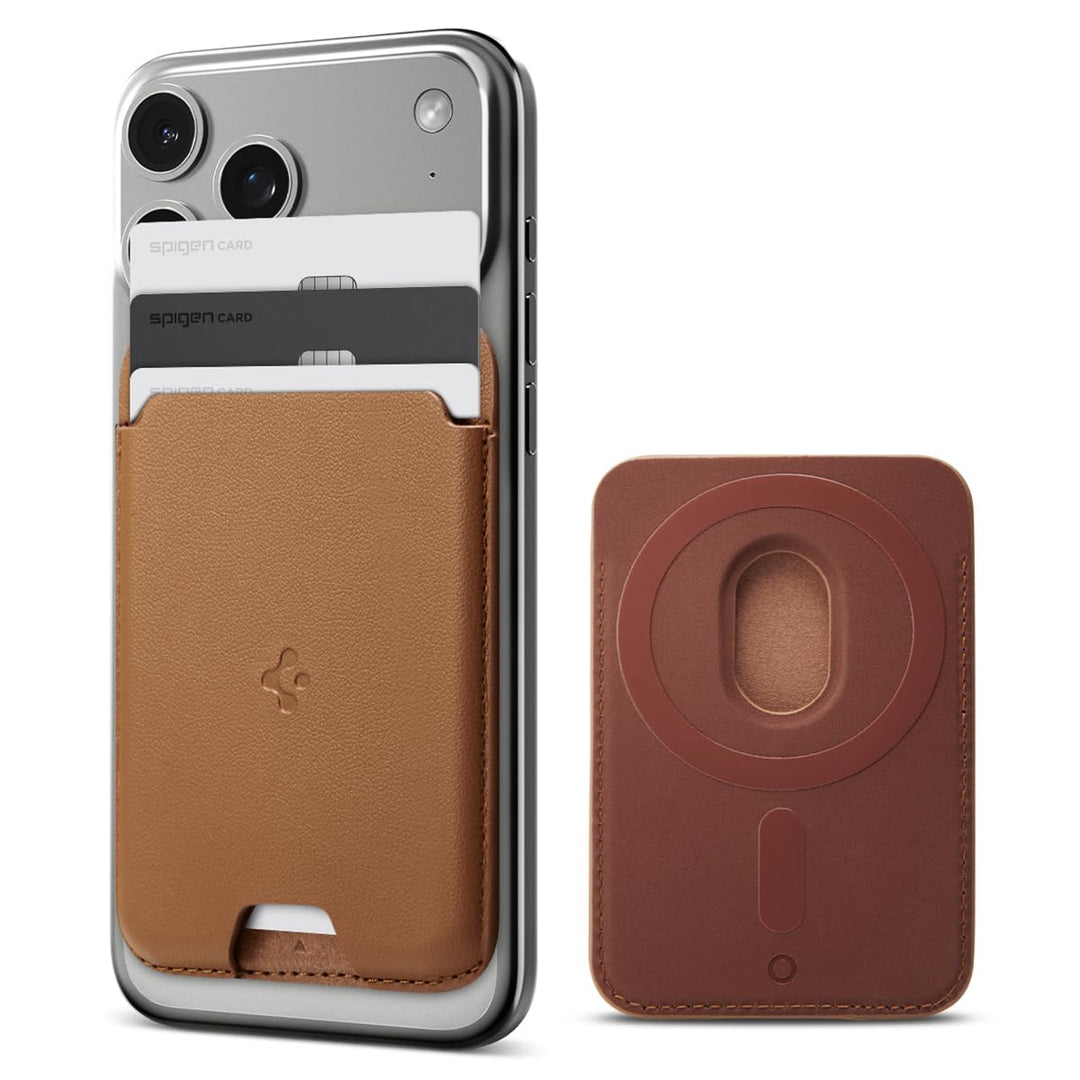 Spigen Valentinus MagFit Magnetischer Kartenhalter 3-Karten Kompatibel mit iPhone 15/14/13/12 Modell