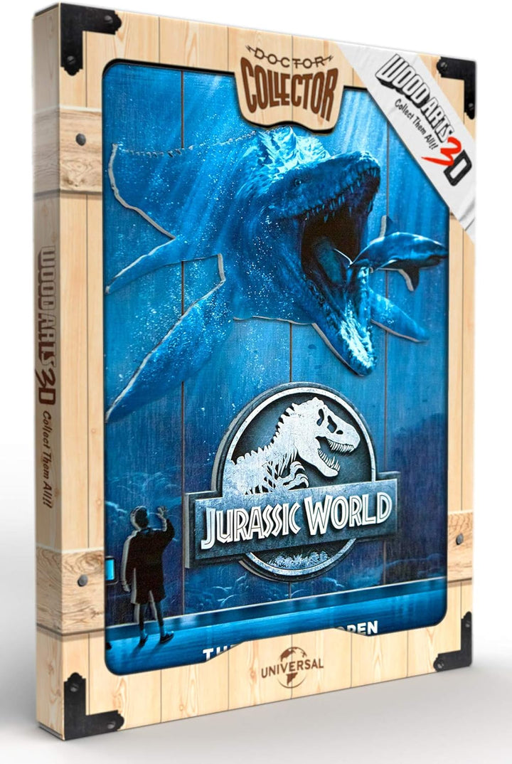 Doctor Collector Jurassic World Mossa Wooden Poster
