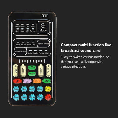 Voice Changer, Handheld-Mikrofon-Soundeffektmaschine, 8 Verschiedene Soundeffekte, für PS4/Xbox/Swit