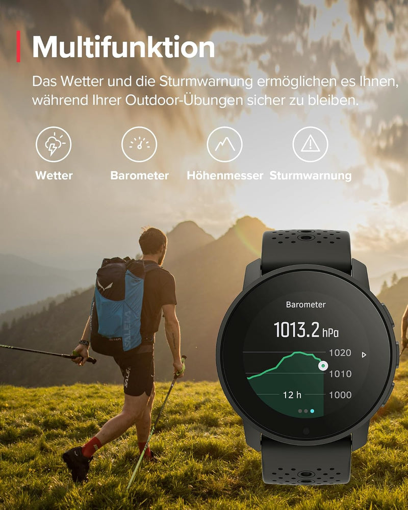 Suunto 9 Peak GPS sports watch with long battery All Black 9 Peak, All Black 9 Peak