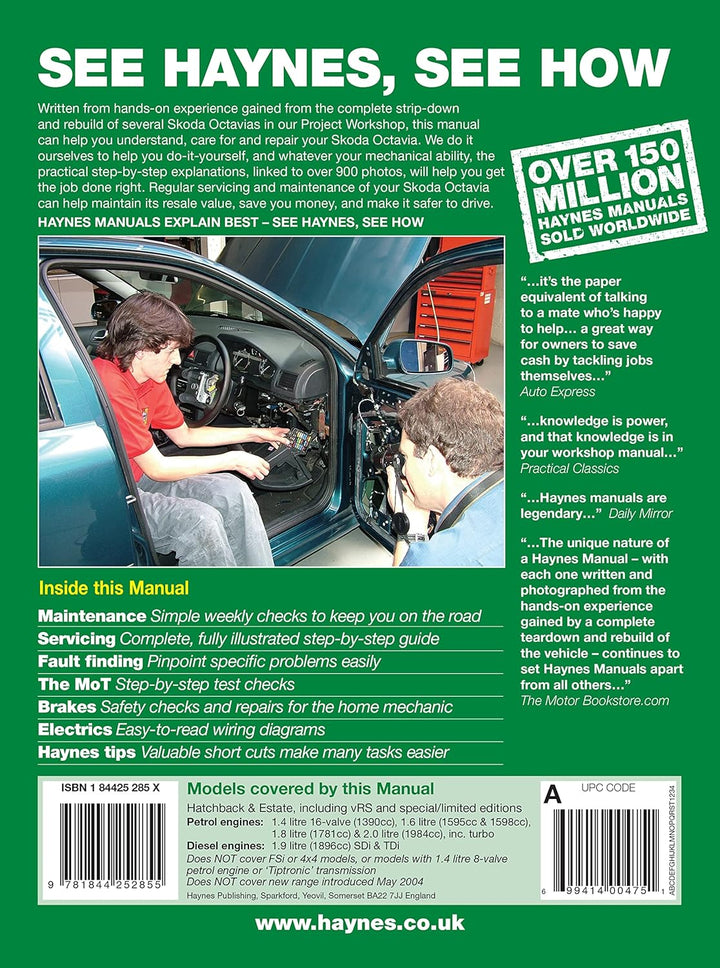 Skoda Octavia Petrol & Diesel (98 - Apr 04) Haynes Repair Manual, Taschenbuch