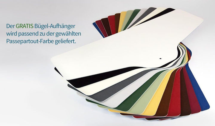 Bildershop-24 Objektrahmen Trikotrahmen Vario inkl. Bügel und Passepartout 70x90cm Schwarz (lackiert