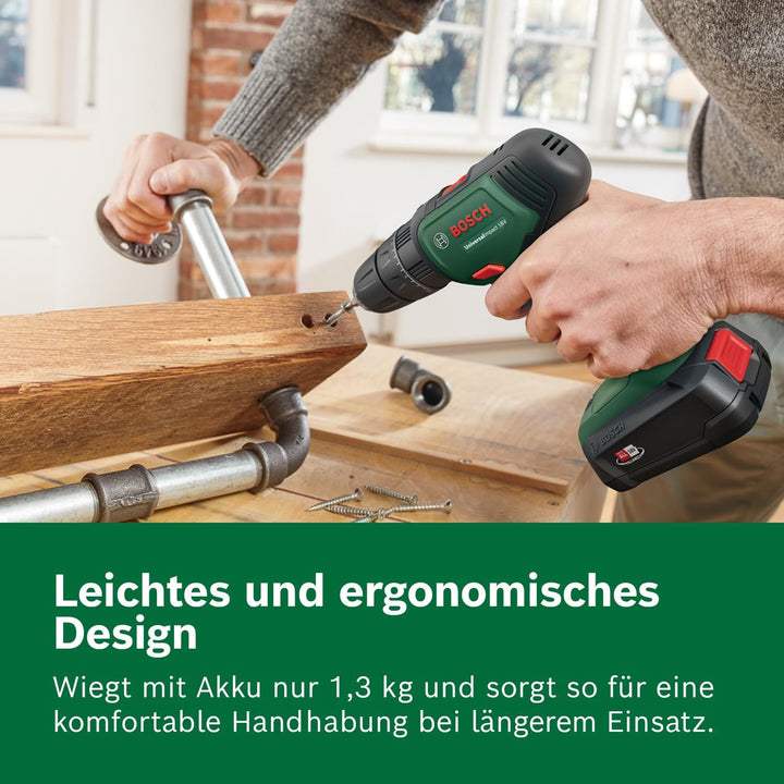 Bosch Home and Garden Bosch Akku Schlagbohrschrauber UniversalImpact 18 V (2 Akkus, 18 Volt System,