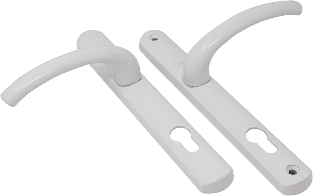 Yale P-YH1LL-WH langer Türgriff für Rückplatte, Standard-Sicherheit, 92 mm Mitte, 215 mm Befestigung