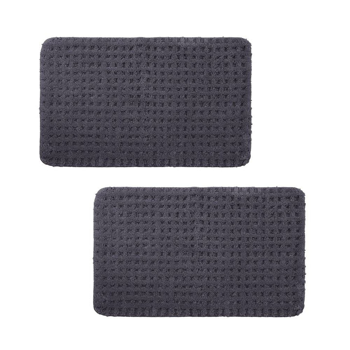 PANA® Flauschiger Badvorleger (2er Set) • Flauschige und rutschfeste Badematten • Weiche Mikrofasern