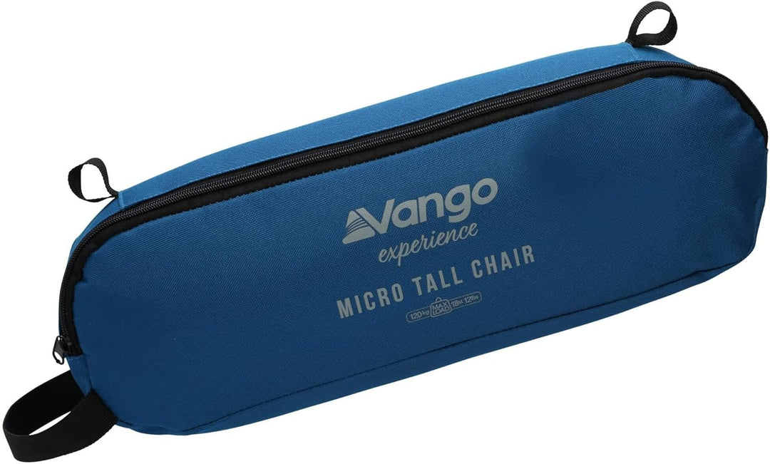 Vango - Micro Steel Tall Chair - Campingstuhl blau Mykonos Blau Einheitsgrösse, Mykonos Blau Einheit