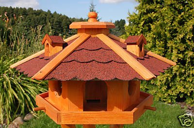 Deko-Shop-Hannusch Vogelhaus, Vogelhäuschen behandelt mit Bitumschindeln