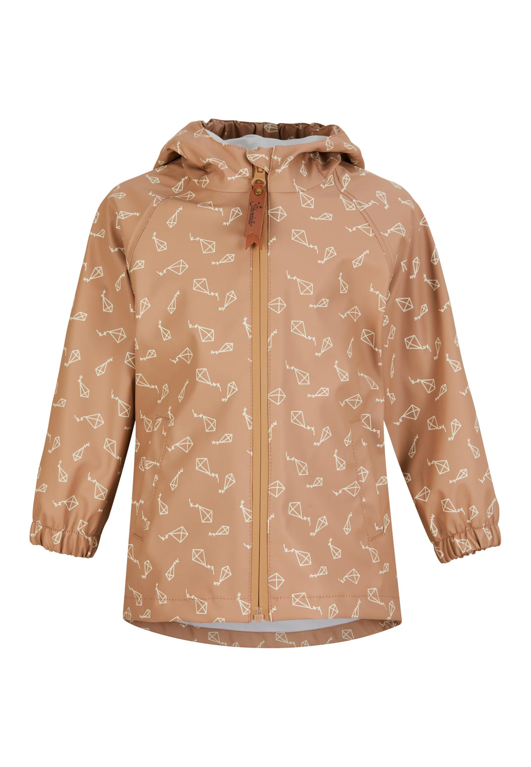 Sterntaler Unisex Baby Regenjacke Ungefüttert Drachen 128 lehmbraun, 128 lehmbraun