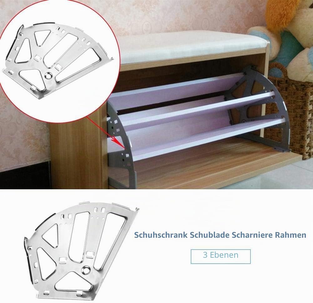 Nikou Schuhschrank Scharniere - Schuhe Schubladenschrank Scharniere Edelstahl Schrank Möbel Scharnie