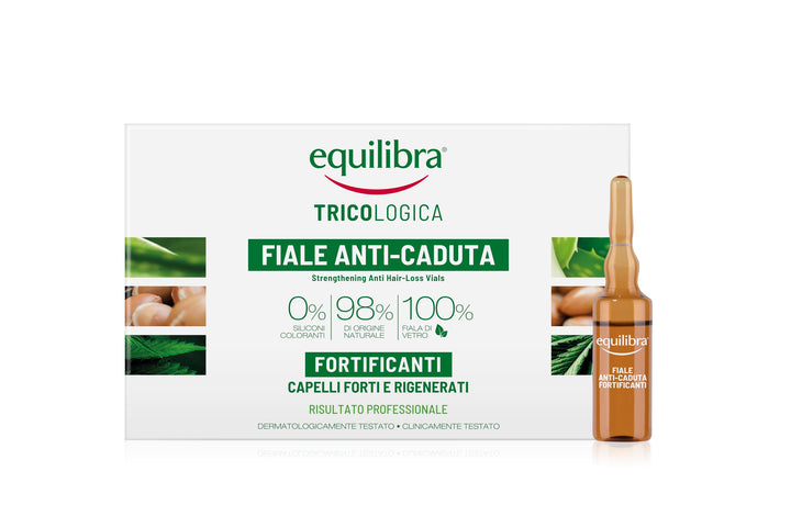 equilibra Haare, stärkende Ampullen gegen Haarausfall, zur Vorbeugung und Verlangsamung des Haarausf