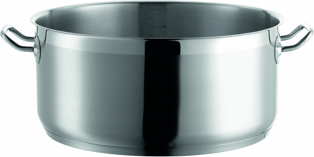 Mäser, Serie Professional, Bratentopf 32 cm, Topf aus hochwertigem Edelstahl 18/10, Induktion, Liter